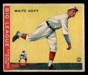 1933 Goudey Waite Hoyt Baseball Card #60