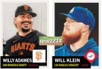 Topps Living Set Willy Adames & Will Klein Cards