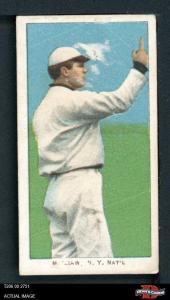 1909 T206 John McGraw Finger Up HOF Card