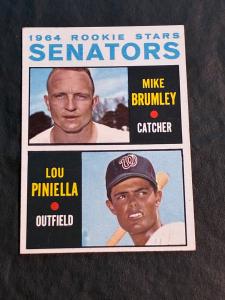 1964 Topps Senators Rookie Star Cards #167