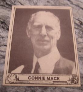 1940 Playball Connie Mack Card - Superman Back