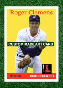 Roger Clemens Boston Red Sox Custom Baseball Card
