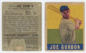 1948 Leaf Joe Gordon Baseball Card #117