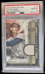 2016 Topps Tier One Ted Williams Relic /25 PSA 10