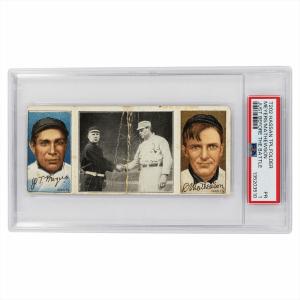 1912 T202 Hassan Triple Folder Meyers/Mathewson Card