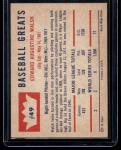 1960 Fleer Baseball Greats Ed Walsh Card
