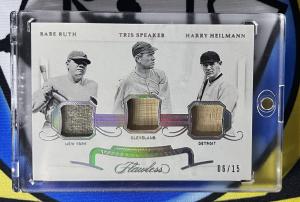 2020 Flawless Babe Ruth Game Used Relic Card