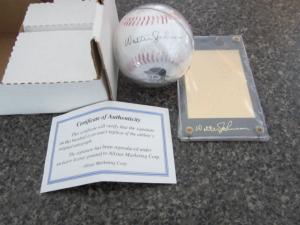 Walter Johnson 22K Gold Baseball Card Set
