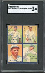 1935 Goudey Pie Traynor Pirates SGC 3 Card