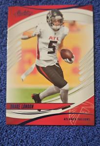 2025 Panini Absolute Drake London #51 Blue Card