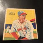 1935 Diamond Stars Lefty Grove Baseball Card