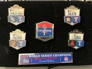 Texas Rangers 2023 World Series Pin Set