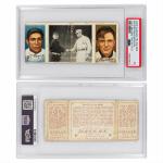 1912 T202 Hassan Triple Folder Meyers/Mathewson Card