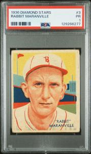 1936 Diamond Stars Rabbit Maranville #3 Card