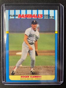 1988 Fleer Roger Clemens League Leaders Card