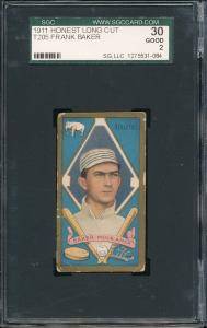 T205 Frank Baker Gold Border Baseball Card