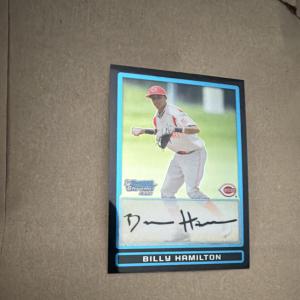 2009 Bowman Chrome Billy Hamilton Blue Refractor Auto