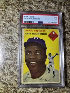 1954 Topps Jackie Robinson #10 PSA 1 Card
