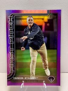 2025 Topps Update Andy Pettitte Pink Foil Card