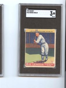 1933 Goudey Goose Goslin Washington Senators Card