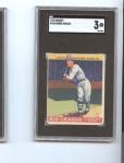 1933 Goudey Goose Goslin Washington Senators Card