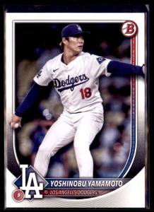 2025 Bowman Yoshinobu Yamamoto Dodgers 5 Card Set