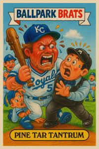 George Brett "Pine Tar Tantrum" Art Card