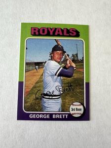 George Brett 1975 Topps Mini Rookie Card