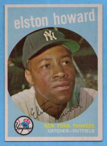 1959 Topps Elston Howard New York Yankees Card