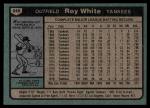 Roy White 1980 Topps Baseball Card #648