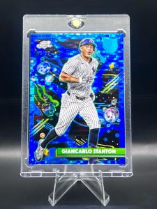 2025 Topps Cosmic Chrome Giancarlo Stanton Blue Moon Refractor