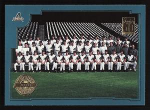 2001 Topps #753 Arizona Diamondbacks HTA Stamped Card