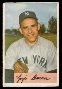 1954 Bowman Yogi Berra Baseball Card #161