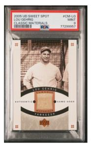 2005 Upper Deck Lou Gehrig Sweet Spot Classic Card