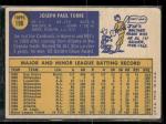 1970 Topps Joe Torre Trading Card #190