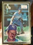 1985 Donruss George Brett Signed Jumbo Card