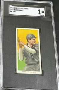 T206 Frank Chance Batting Chicago NL HOF Card