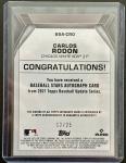 2021 Topps Red Autograph Carlos Rodon 12/25