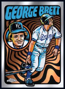 2024 Topps Chrome George Brett Ultraviolet Card