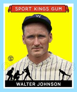 Walter Johnson Washington Senators Art Card