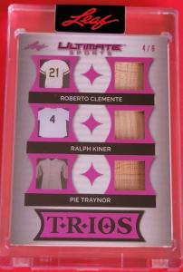 Roberto Clemente Game Used Bat Card #4/6