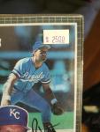 1985 Donruss George Brett Signed Jumbo Card