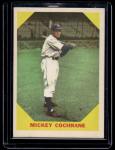 1960 Fleer Baseball Greats Mickey Cochrane Card