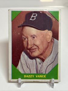 1960 Fleer Baseball Dazzy Vance Card #51