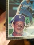 1985 Donruss George Brett Signed Jumbo Card