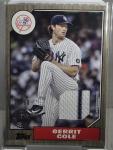 2022 Topps Series 1 Gerrit Cole Gold Relic /50
