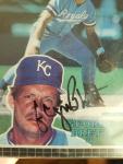 1985 Donruss George Brett Signed Jumbo Card