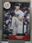 2022 Topps Series 1 Gerrit Cole Gold Relic /50