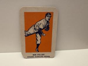 1952 Bob Feller Wheaties Hand Cut Sports Card