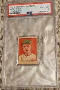 1923 Red Faber PSA 8 Baseball Card
